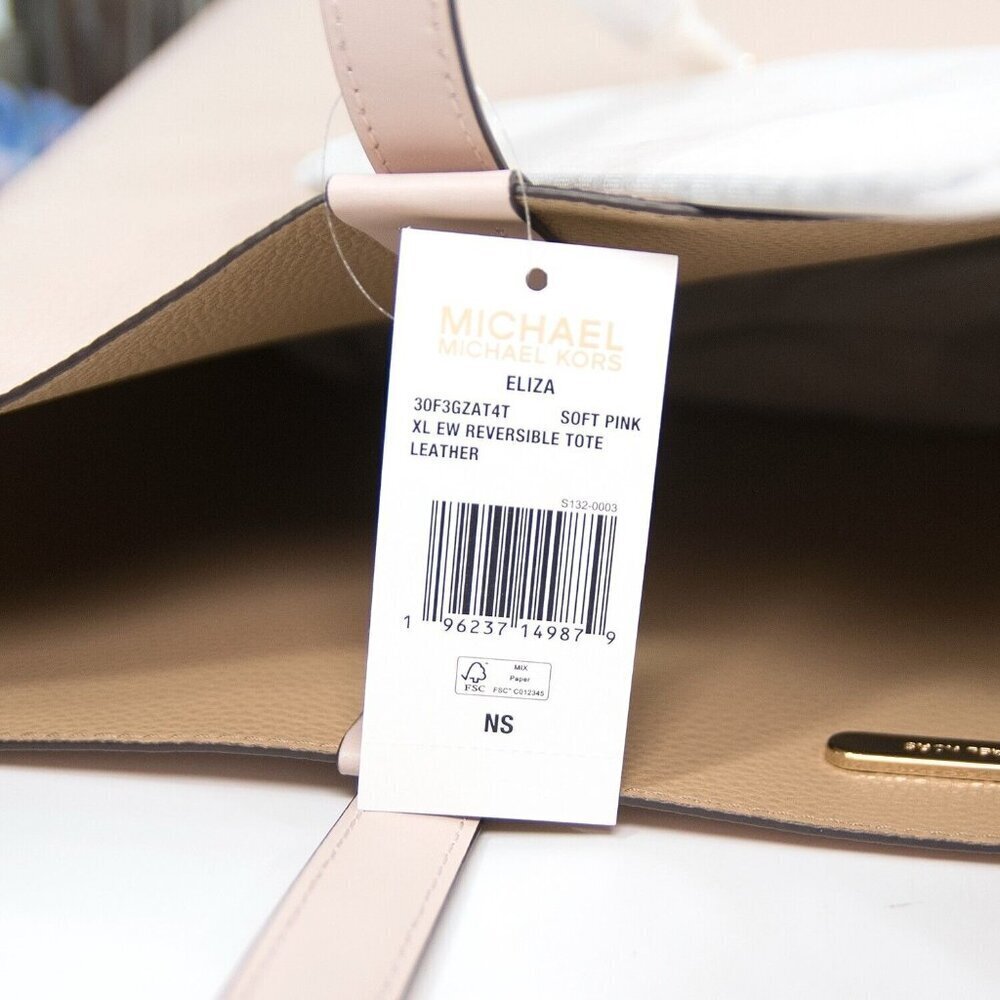 Michael Kors Soft Pink Leather Eliza XL Extra Large Tote Bag NWT - Picture 5 of 5